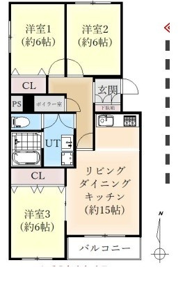 ライオンズマンション山鼻の間取り