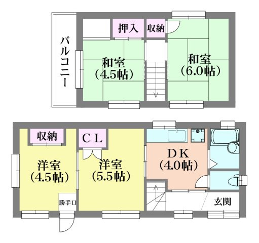 西山町4丁目貸家