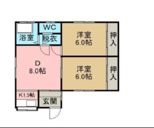 南アパートの間取り