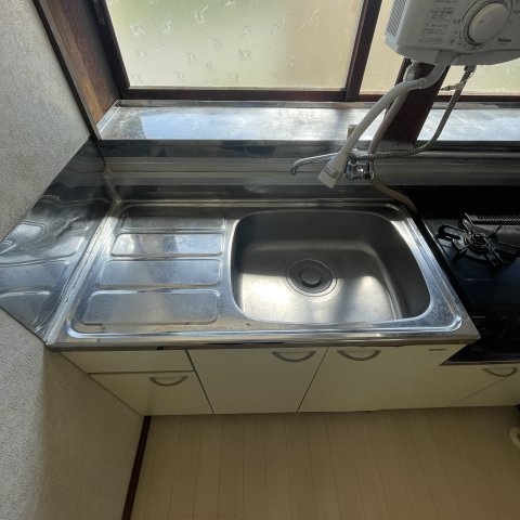 南アパートの洗面所