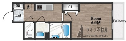ララプレイス玉造パルクの間取り