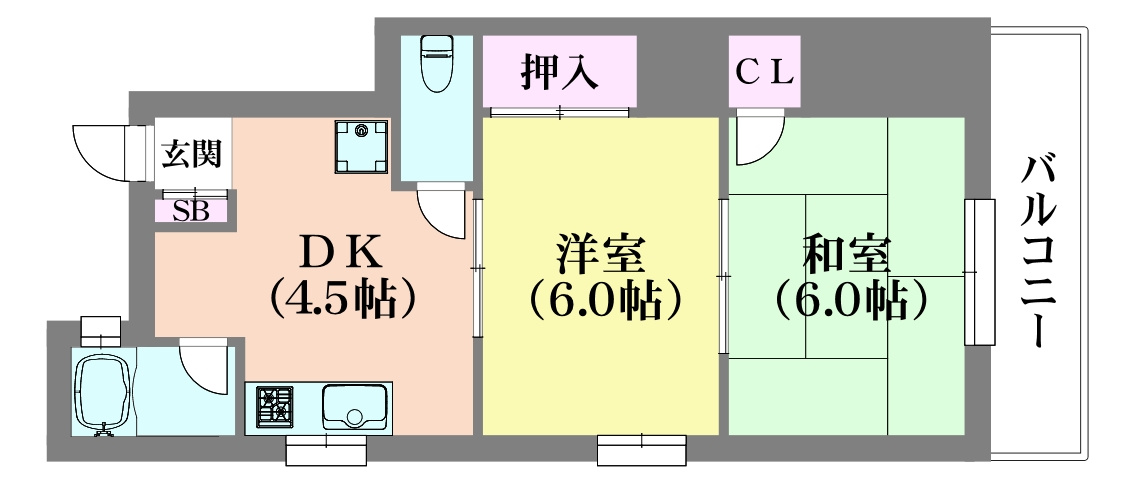 アイレス鈴蘭台の間取り