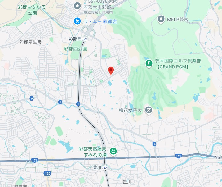 ＳＯＬＥＩＬ彩都の地図