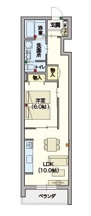 （シニア限定）SHIMANOの間取り|シニアに優しい充実した設備