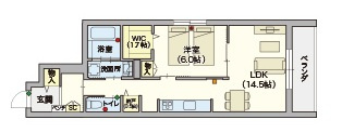（シニア限定）SHIMANOの間取り|シニアに優しい充実した設備