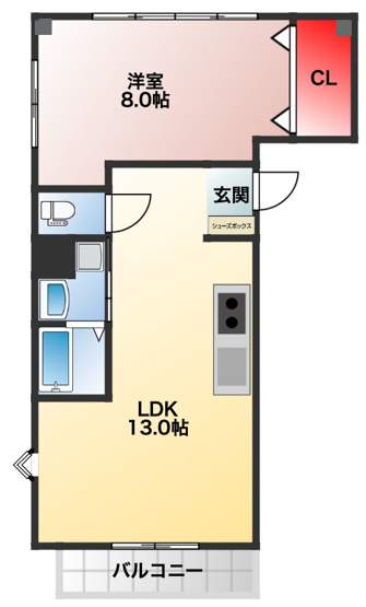 【間取り】 | シティーコート南瓦町