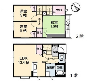 グランバリエ３４０　Ｂ棟の間取り