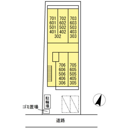 グレイス T 吉野町の区画図