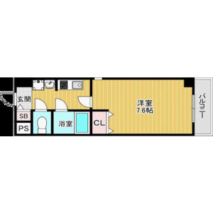 吹田市豊津町の賃貸マンションの間取り