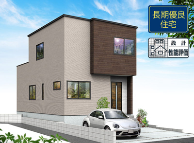 【外観パース】 | 静岡市駿河区高松 39期 新築一戸建て 2号棟 | 外観パースです