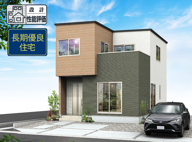 【外観パース】 | 静岡市清水区横砂中町 4期 新築一戸建て 1号棟 | 外観パースです