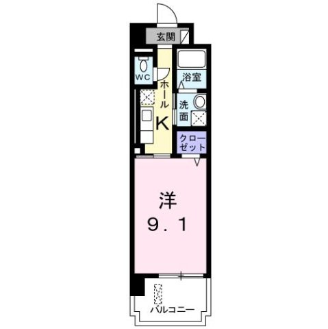 カーサ　オリエンターレの間取り