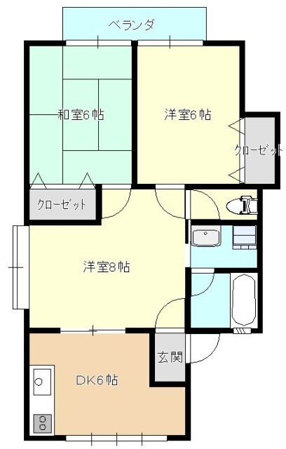 サンフィールド皆瀬の間取り