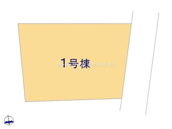 前橋市駒形町3期1棟 1号棟の区画図|区画図