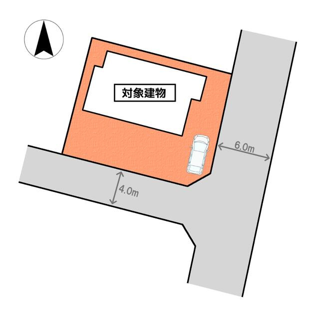 宇都宮市鶴田町　5DK　中古住宅の区画図