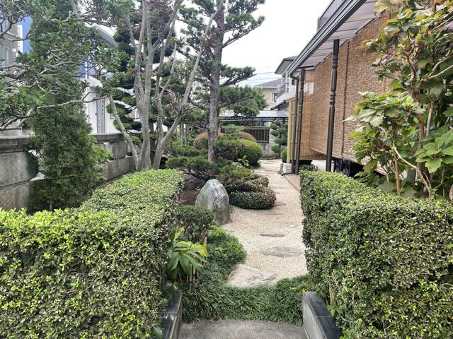 宇都宮市鶴田町　5DK　中古住宅の庭