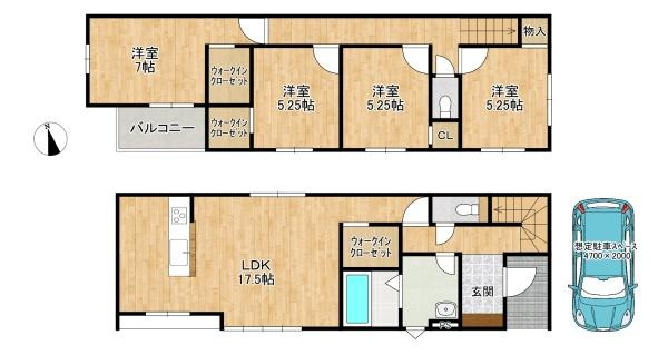枚方市 藤阪元町 ３丁目　新築 一戸建て １期１号棟