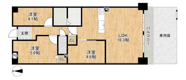 ローズハイツ香里園　３号棟　中古 マンション