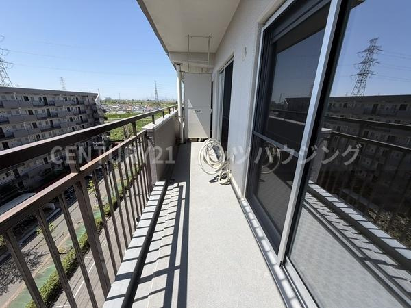 労住まきのハイツ　一号棟　中古 マンションのバルコニー