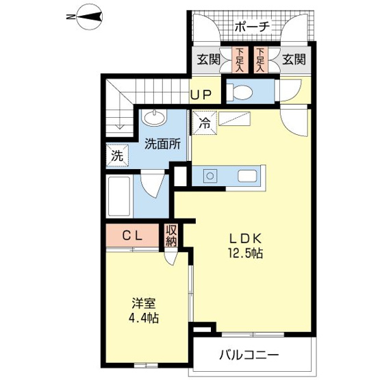 【間取り】 | グレイスヒスイ室見