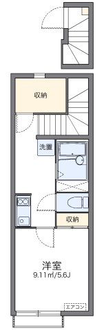 レオネクストフラッシュ新宿の間取り