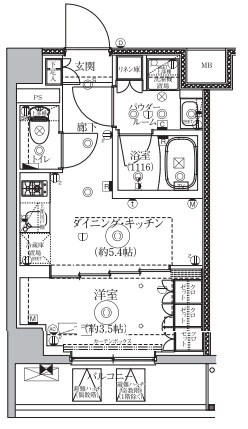 セジョリ横浜鶴見NORTHの間取り