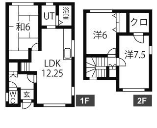 【間取り】 | 新琴似5-5戸建