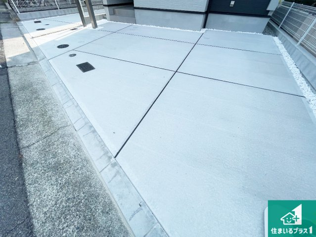 ■西宮市上田東町　新築一戸建ての駐車場|駐車スペース！散水栓があるので、こまめに愛車を洗えます！