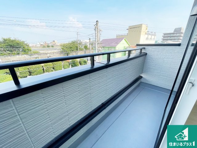 ■西宮市上田東町　新築一戸建てのバルコニー|日当たりのよいバルコニー！お部屋が開放的に！