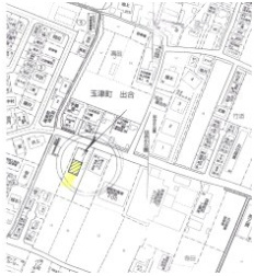 出合貸事務所倉庫南の地図