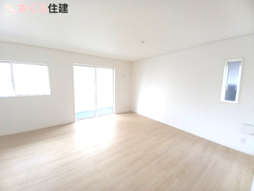 CRADLE　GARDEN　宇都宮市下荒針町第3の居間・リビング|LDKはキッチンで家事をしながらでもお子様に一対一で向き合える時間が作れます！！