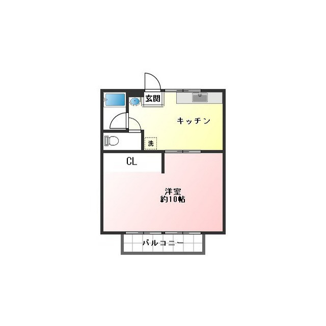 関市弥生町３丁目のアパートの間取り