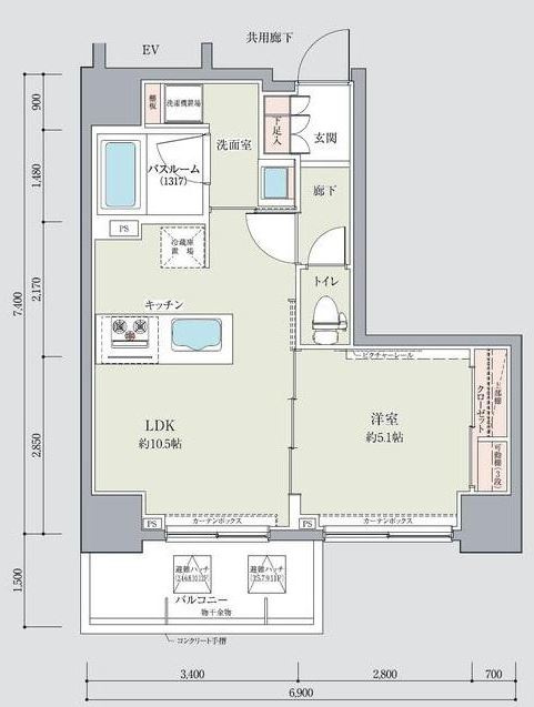 クレヴィスタ南千住の間取り