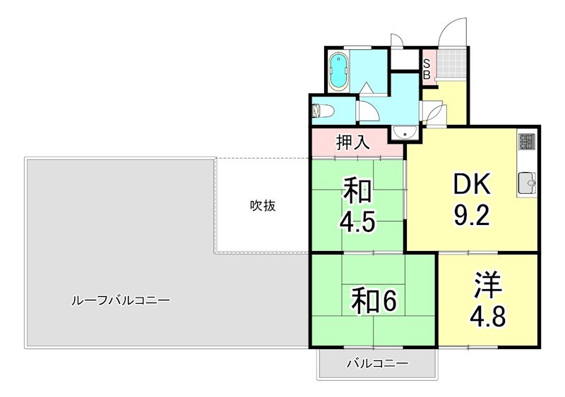 ウィング長田北町の間取り