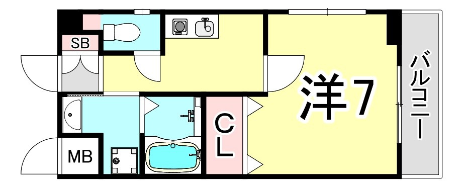 プライマル西宮夙川（旧サムティ夙川レジデンス）の間取り
