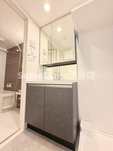 S－RESIDENCE駒場東大前の洗面所|ゆったりとスペースのある洗面所
