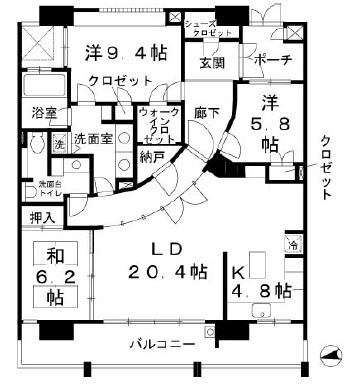 ロイヤルパークスなんばの間取り
