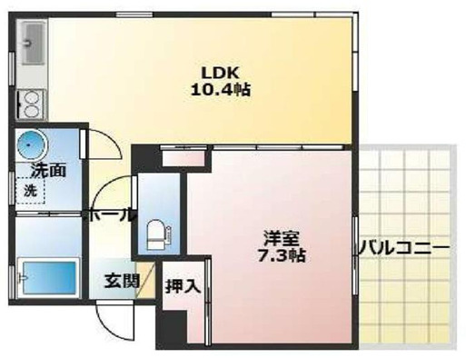 ヴィラ神仙寺の間取り