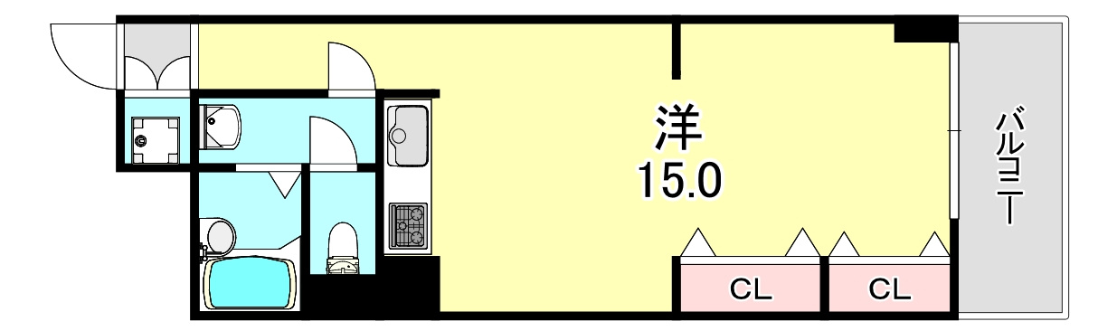 内本町ビューハイツの間取り