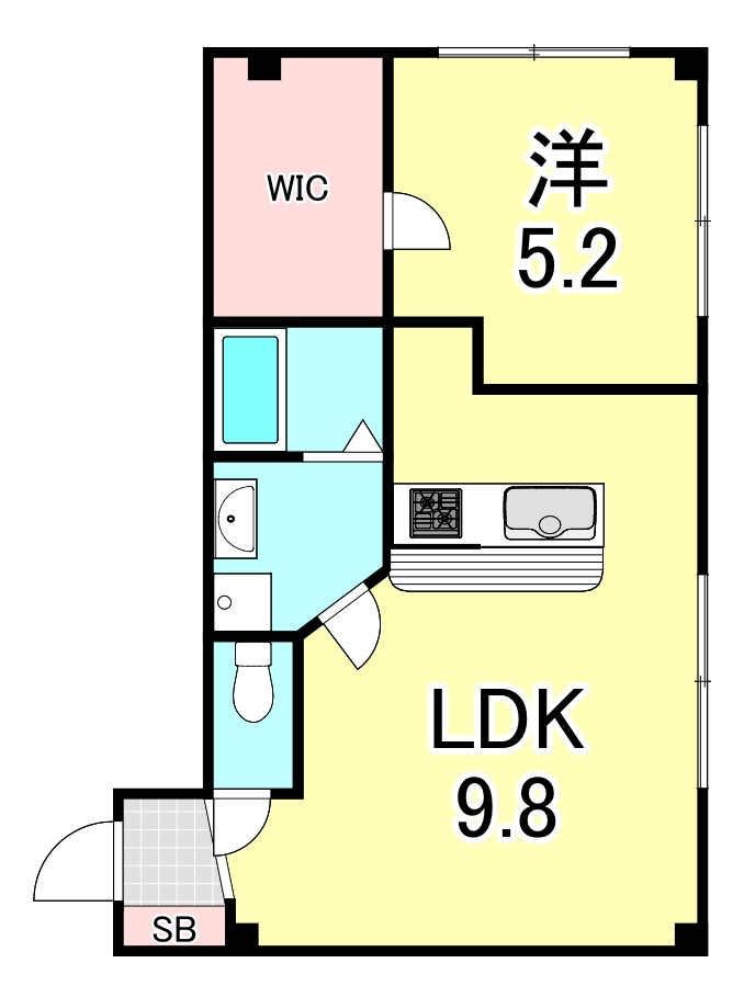 イルマーレ壱番館の間取り