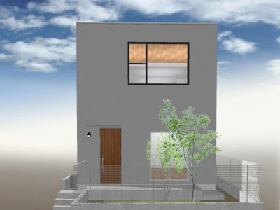 【外観パース】 | 安芸郡府中町浜田２丁目No.1 | 建築プラン例