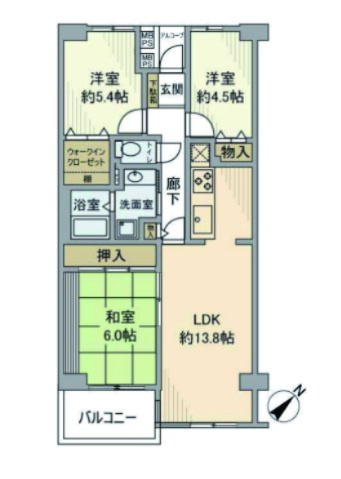 約73.65㎡の3LDK