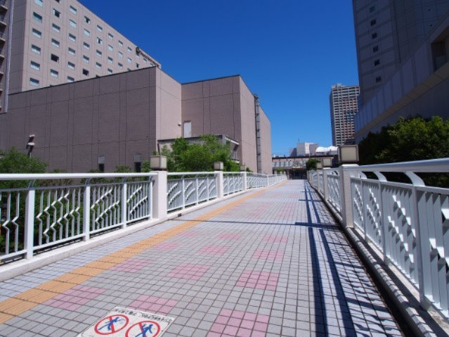 マンションの敷地内