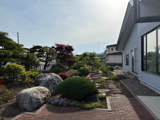 北見市美山町南８丁目４５番地３８　平家建中古売家の庭