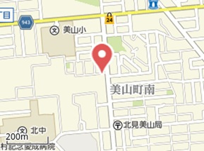 北見市美山町南８丁目４５番地３８　平家建中古売家の地図