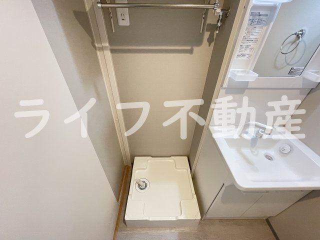 パロス瓢箪山ラドスールの洗面所|広い洗面スペース
