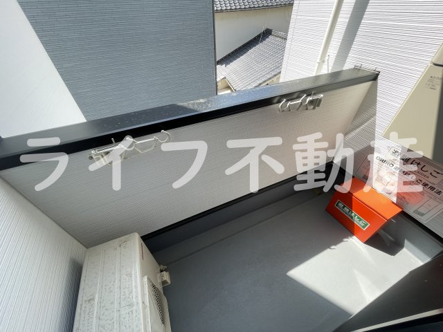 パロス瓢箪山ラドスールのバルコニー|お洗濯にも便利なバルコニー付き