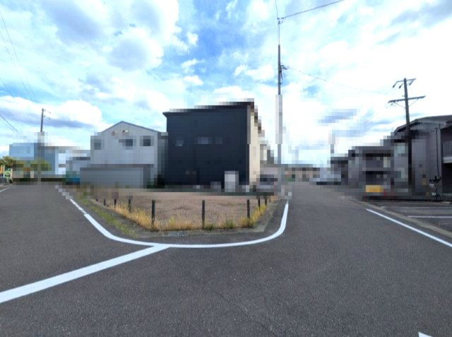 小牧市大字文津　売地の前面道路含む現地写真|前面道路含む現地写真です