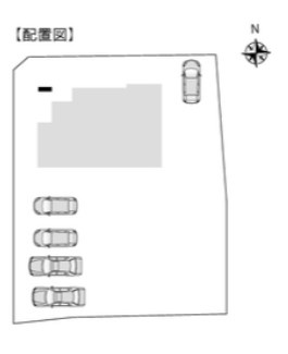 埴科郡坂城町中之条　中古戸建の区画図|ご家族の移動や来客時重宝なカースペース駐車6台可