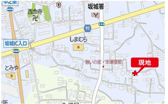 埴科郡坂城町中之条　中古戸建の地図|循環バスも便利に利用すればバス停歩徒歩約4分